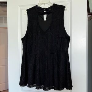 Torrid Elegant Black Lace Blouse